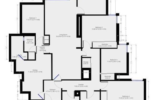 Sarria Resort | 150 m² Private room ∙ 1 bedroom ∙ 1 guest