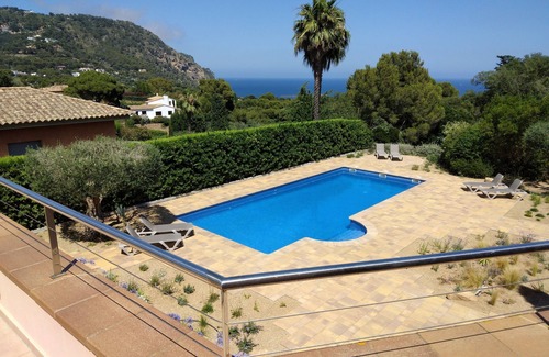 Aiguablava Villa | Exceptional Private Villa with Sea Views - large pool and designer paved gardens