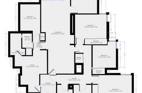 Sarria Resort | 150 m² Private room ∙ 1 bedroom ∙ 1 guest
