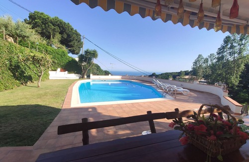 Mataro House | Can Carrion a large pool overlooking the sea