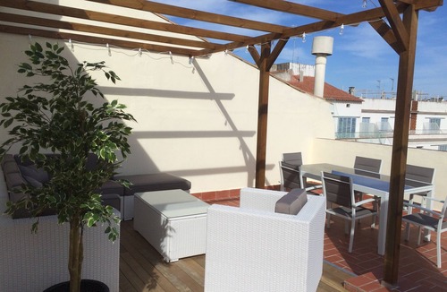 Sitges Town Center Apartment | El Atico Centrico Large Roof Terace