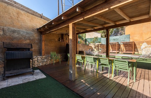 Can Trabal House | Pet-Friendly Holiday Home Masia Alt with Mountain View, Pool, Wi-Fi, Garden & Terrace