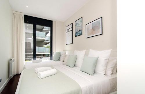 Vallpineda Apartment | Sitges Spaces Garden Paradise 3 bedroom, 3 bathroom, huge PRIVATE garden-terrace, pool- sleeps up to 8