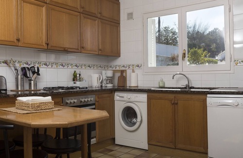 Sant Pol De Mar Villa | Twin villas with large pool and sea views near Barcelona. Free wifi, a/c