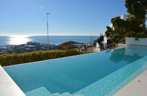 Sitges Villa | Villa Bianca Sitges – High-End Design/Spectacular Sea Views. Indoor Pool
