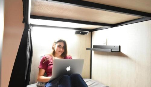 Bed in 4-Bed Mixed Dormitory Room with Private Bathroom